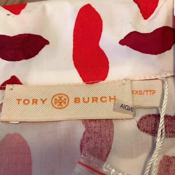 Tory Burch pajamas set Leanne lips size xxs - Picture 2 of 4